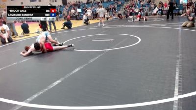 100 lbs Cons. Semis - Brock Gale, Sanderson Wrestling Academy vs Armando Ramirez, Fighting Squirrels Wrestling Club
