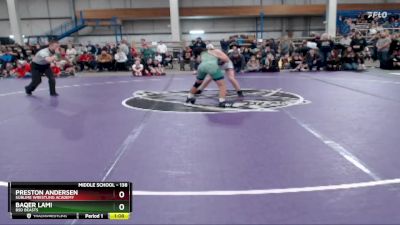 138 lbs Champ. Round 1 - Preston Andersen, Sublime Wrestling Academy vs Baqer Lami, BSD Beasts