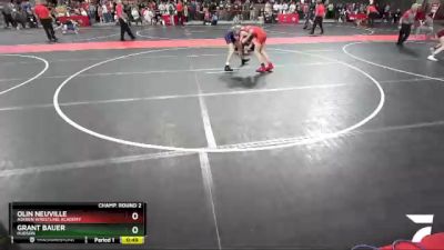 115 lbs Champ. Round 2 - Olin Neuville, Askren Wrestling Academy vs Grant Bauer, Hudson