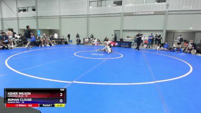 138 lbs Placement Matches (8 Team) - Asher Wilson, Louisiana Blue vs Roman Clouse, Kansas Red