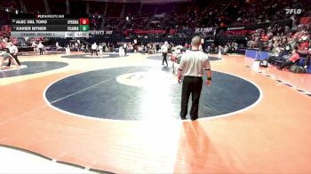 2A 215 lbs Champ. Round 1 - Xavier Bitner, Burbank (St. Laurence) vs Alec Del Toro, East Peoria