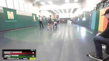 144 lbs Cons. Round 2 - Kenneth Rodriguez, West Hills vs Lorelei Wagner, Sage Creek