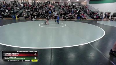 65 lbs Round 2 - Lilo Gebara, Frontenac Youth Wrestling Club vs Grayer Nelson, Conestoga Wrestling