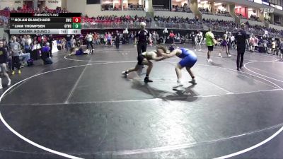 160 lbs Champ. Round 2 - Nolan Blanchard, Bennington Wrestling Club vs Liam Thompsen, Gretna Youth Wrestling Club