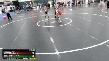 98 lbs 1st Place Match - Grayson Styskal, Big Red Wrestling vs John White, McCook Wrestling Club