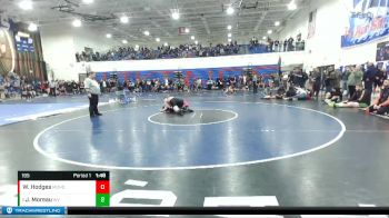 195 lbs Quarterfinal - Josh Moreau, West Valley vs Wesley Hodges, Mountain Home