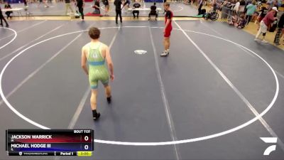 144 lbs Cons. Round 2 - Jackson Warrick, IA vs Michael Hodge Iii, IL