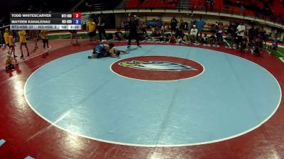 145 lbs Todd Whitescarver, Montana 2 HS Boys vs Mayden Kahalehau, Hawaii 3 HS Boys