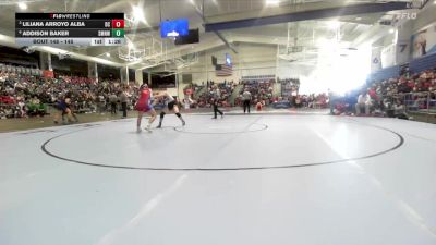 145 lbs Quarterfinal - Liliana Arroyo Alba, Dodge City vs Addison Baker, Shawnee Mission Northwest