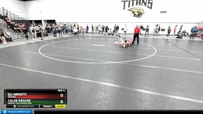 120 lbs Cons. Round 3 - Caleb Krause, Green Lake/Princeton vs Eli Armatti, Neenah