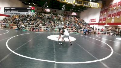 129-141 lbs Quarterfinal - Brayli Price, Thermopolis Middle School vs Chloe McEwan, Casper Classic Academy