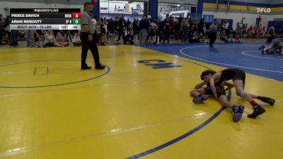 72 lbs Round Of 16 - Pierce Davich, Donahue W.A. vs Arian Rideoutt, EP Rattlers