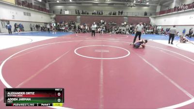 120 lbs Quarterfinal - Alexander Ortiz, Boulder Creek vs Adden Jarman, Mesa