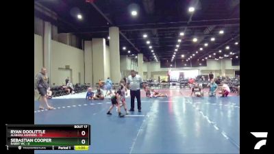 50 lbs Semis & 3rd Wb (16 Team) - Ryan Doolittle, Alabama Hammers vs Sebastian Cooper, Rabbit WC