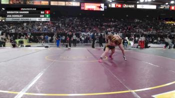 155 lbs Champ. Round 2 - Ava Horsley, Bend Senior vs Brighton Hansen, Madison