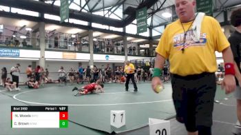 123-135 lbs Quarterfinal - Noah Woods, Washington vs Cj Brown, Fenwick High School