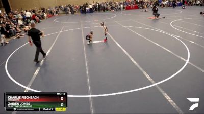 42-45 lbs Quarterfinal - Zaiden Jones, Simley Wrestling Club vs Charlie Fischbach, Minnesota