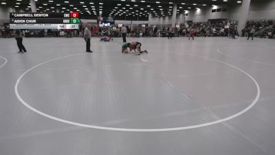 157 lbs Cons. Sub-rd Of 16 - Campbell Denton, Carroll Wrestling Club vs Aiden Chur, Granite Hills High School Wrestling