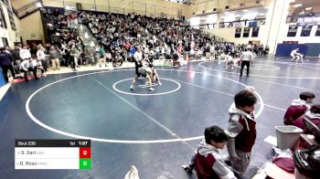 139 lbs Round Of 16 - Scottie Sari, Southern Regional vs Dylan Ross, Paramus Catholic