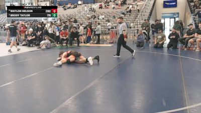 140 lbs Cons. Sub-semis - Brody Taylor, Team Prestige Wrestling vs Waylon Nelson, Clearwater Valley Wrestling Club