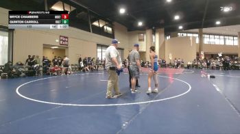 132 lbs Round 3 (6 Team) - Bryce Chambers, North DeSoto Blue vs Quinton Carroll, Vancleave Takedown Club