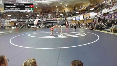 113 lbs Cons. Round 2 - Tanner Holt, Mound City-Jayhawk Linn Hs vs Isaac Stansbury, Smith Center Hs