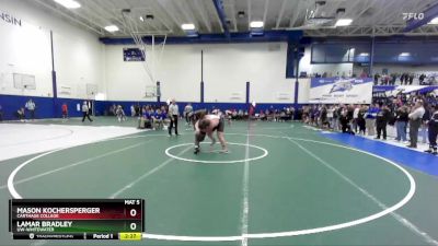 285 lbs Champ. Round 1 - Lamar Bradley, UW-Whitewater vs Mason Kochersperger, Carthage College