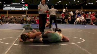 157 lbs C Of 16 #2 - Ray Cmil, Virginia Military Institute vs Jagger French, Cal Poly