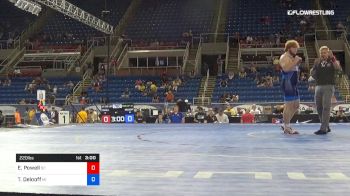 220 lbs Rnd Of 32 - Ethan Powell, South Carolina vs Tyler Delooff, Michigan