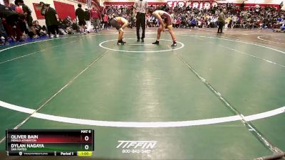 126 lbs Cons. Round 1 - Oliver Bain, Menlo-Atherton vs Dylan Nagaya, San Mateo