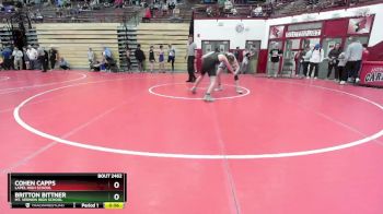 150 lbs Cons. Round 2 - Cohen Capps, Lapel High School vs Britton Bittner, Mt. Vernon High School