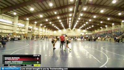 117 lbs Quarterfinal - Kaden Martineau, Cowan Wrestling Academy vs Dasan Burgos, Roy Wrestling Club