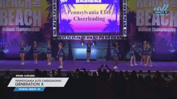 Pennsylvania Elite Cheerleading - Generation X [2023 L4 Senior - D2 3/25/2023] 2023 ACDA Reach the Beach Grand Nationals - DI/DII