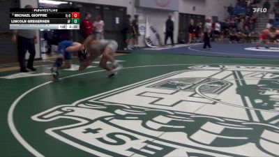 149 lbs Champ. Round 2 - Michael Gioffre, Unattached-Illinois vs Lincoln Gregersen, Air Force