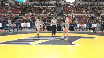 G - 140 lbs 1st Place Match - Bonita Kinzer, Powder River Co. (Broadus) (Girls) vs Meadow Mahlmeister, Billings Senior High School (Girls)
