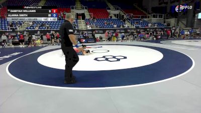 135 lbs Cons. Sub-rd Of 16 - Damiyah Williams, IA vs Alanna Smith, OH