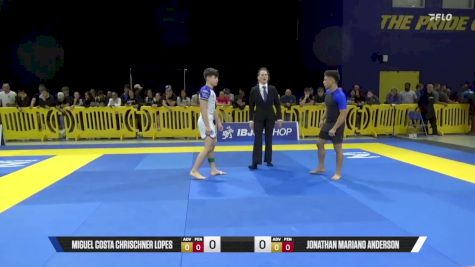 Jonathan Mariano Anderson vs Miguel Costa Chrischner Lopes 2025 Pan IBJJF Jiu-Jitsu No-Gi Championship