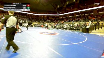 170 Class 1 lbs Cons. Round 3 - Justice Sebree, St. Charles West vs Madysen Rayl, Versailles