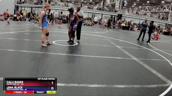 138 lbs Finals (2 Team) - Calli Banks, South Side WC vs Lena Black, Team Diamond Fish