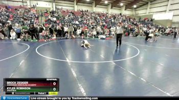 62 lbs Semifinal - Kyler Robinson, Shootbox vs Brock Zesiger, Sanderson Wrestling Academy