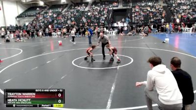 52 lbs Cons. Round 3 - Trayton Warren, Superior Youth Wrestling vs Heath McNutt, Abilene Kids Wrestling