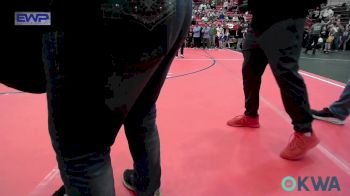 40 lbs Quarterfinal - Hunter Hart, Maize Wrestling Club vs Amelia Mairel, Perry Wrestling Academy