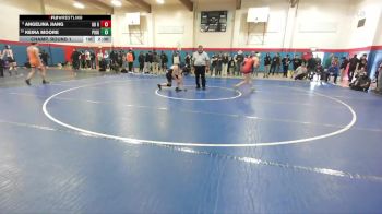 Girls 155 lbs Champ. Round 1 - Keira Moore, Pioneer Girls vs Angelina Jiang, Gunn&nbsp;Girls