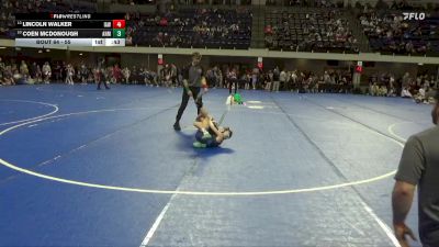 55 lbs Quarterfinal - Lincoln Walker, Immortal Athletics WC vs Coen McDonough, ANML