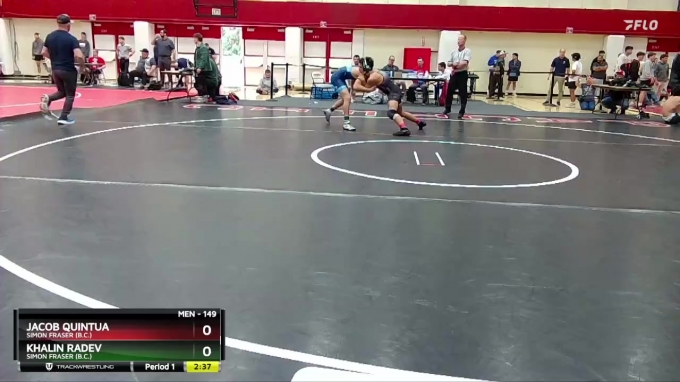 Khalin Radev 149 lbs Cons. Round 3 - Khalin Radev, Simon Fraser (B.C.) vs Jacob ...
