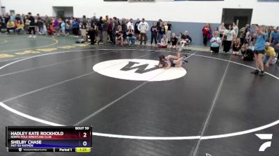 70 lbs Round 2 - Shelby Chase, Mat-Su Matmen vs Hadley Kate Rockhold, North Pole Wrestling Club