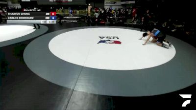 175 lbs Champ. Round 1 - Braxton Chung, Animal House Wrestling vs Carlos Rodriguez, Red Wave Wrestling