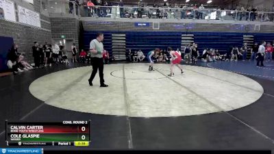 106 lbs Cons. Round 2 - Calvin Carter, Boise Youth Wrestling vs Cole Glaspie, Weiser