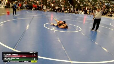 165 lbs Champ. Round 1 - Samuel Ramos, Colorado State University - Pueblo vs Nolan Stanton, Wayne State