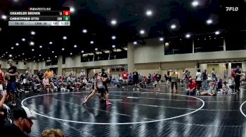 100 lbs Round 3 (6 Team) - Chandler Brown, Team Arkansas vs Christpher Otto, Crossroads Wrestling